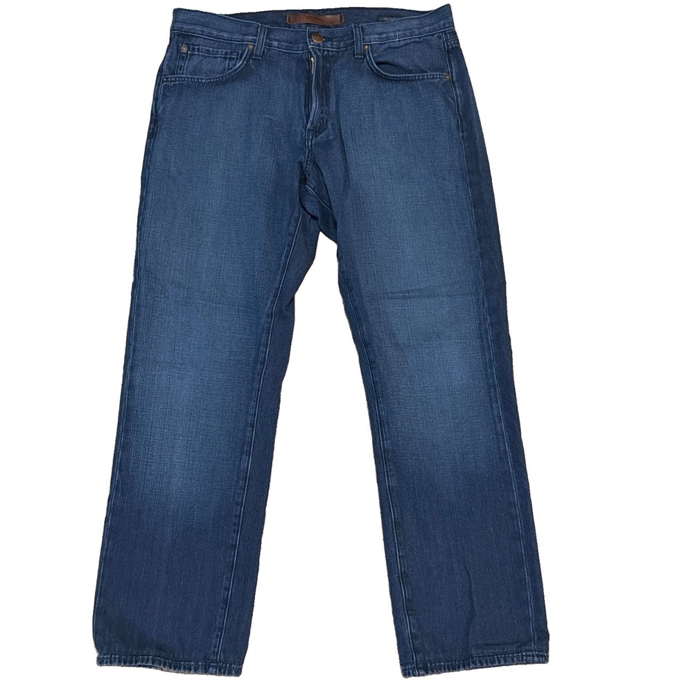 Agave Denim Jeans Mens Size 34x30 Gringo Straight Leg Dark Wash Blue USA